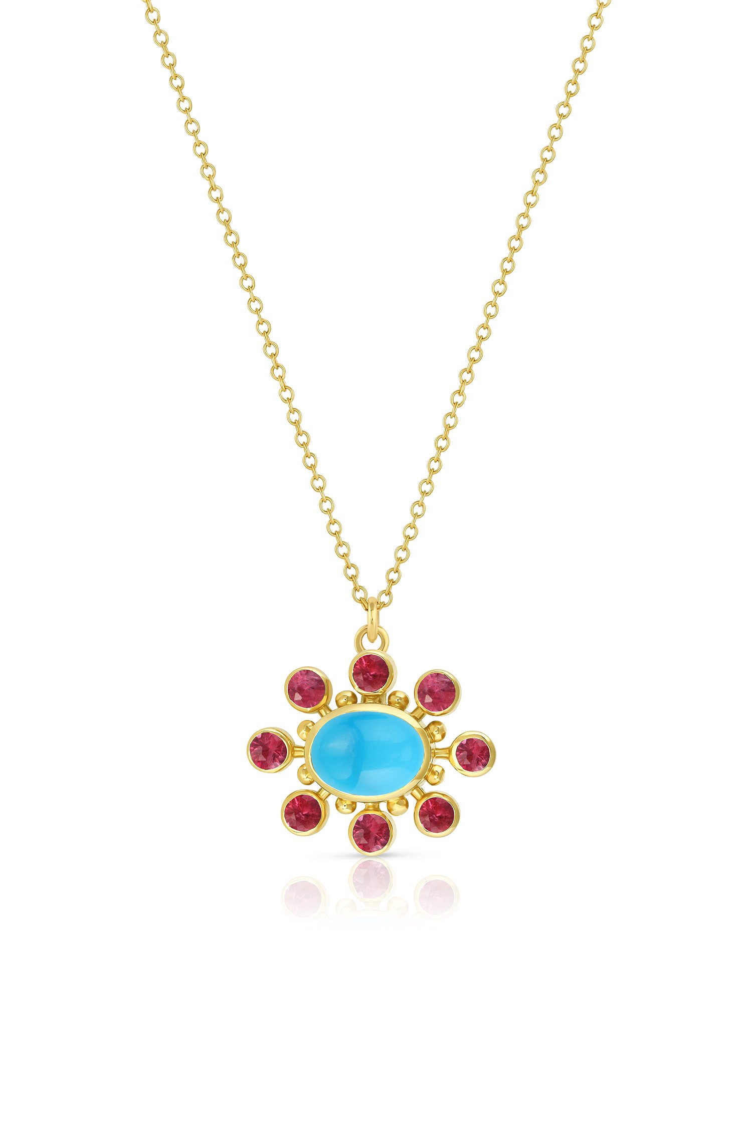 Cosmos Necklace in Turquoise and Ruby.jpg