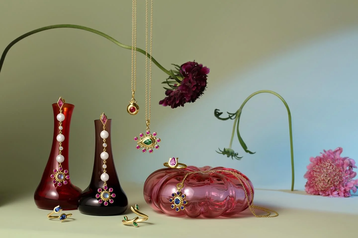 Bloom Forever is live on Mazahri.com! 🌷

A new chapter of Mazahri symbols drawn from the enduring poetry of nature&rsquo;s tulips, pomegranates, botah, vines, and our beloved Flower Cosmos.

Each piece is hand-crafted in 18k Fairmined gold and set w