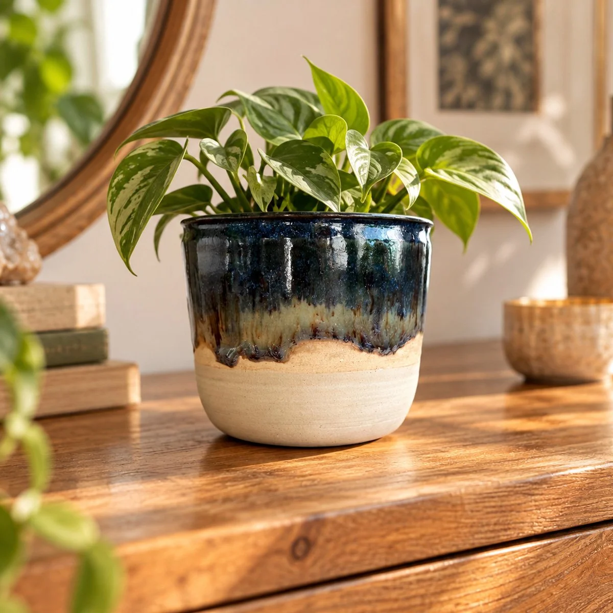 Midnight Drip Ceramic Planter_4.jpg