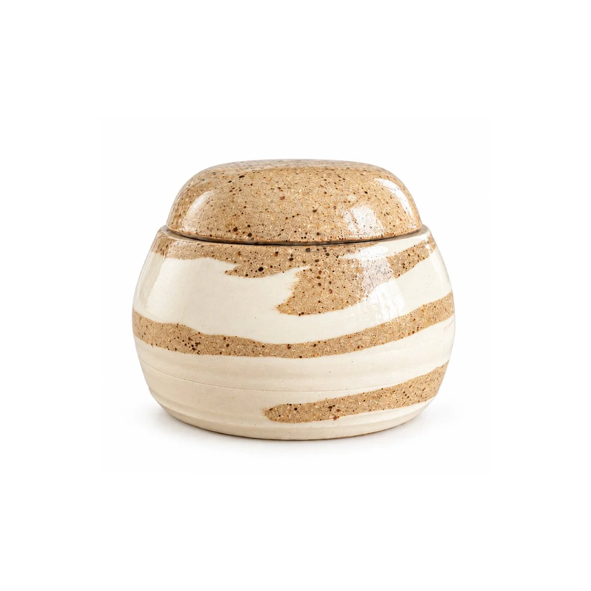 Two-Tone Swirl Jar