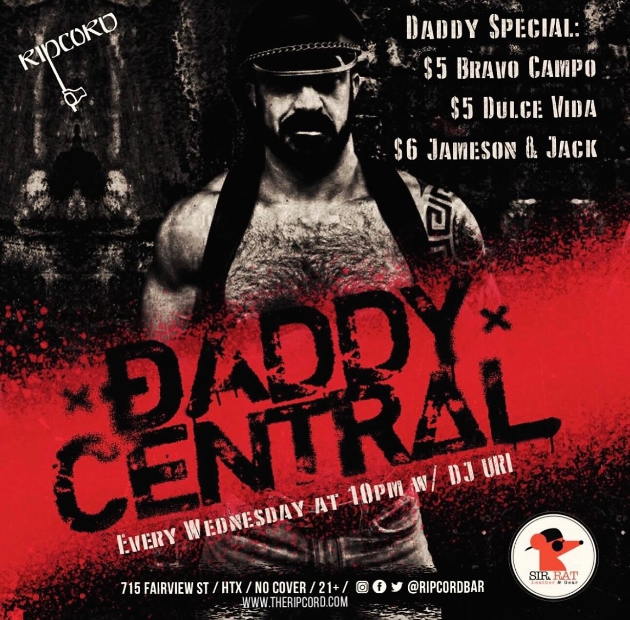 Daddy Specials 🧔&zwj;♂️ Every Wednesday night with your daddies behind the bar. We also have @_djuri mixing all night long! 🕺🪩🍆