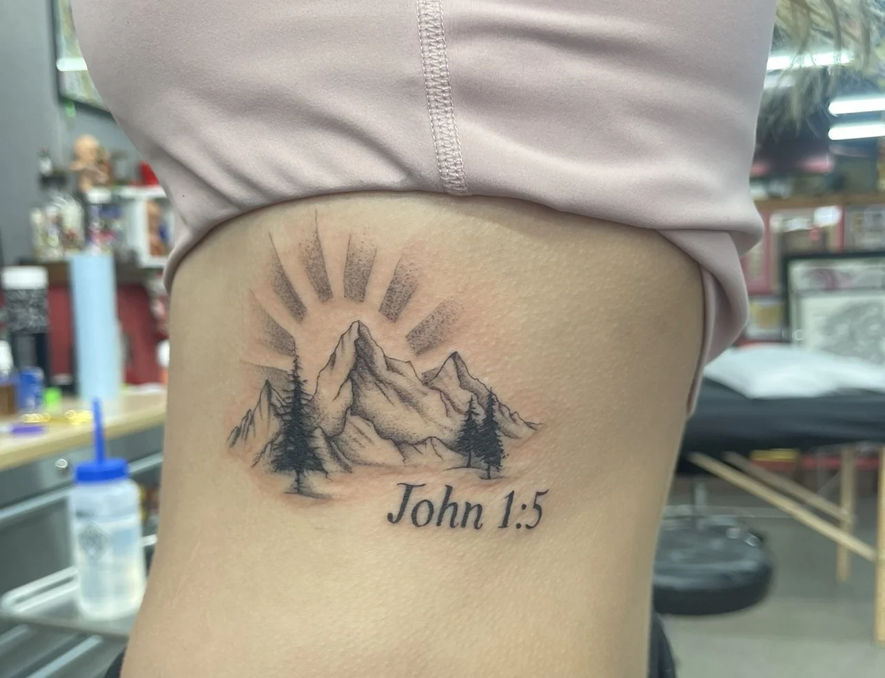 John 1:5 tattoo.