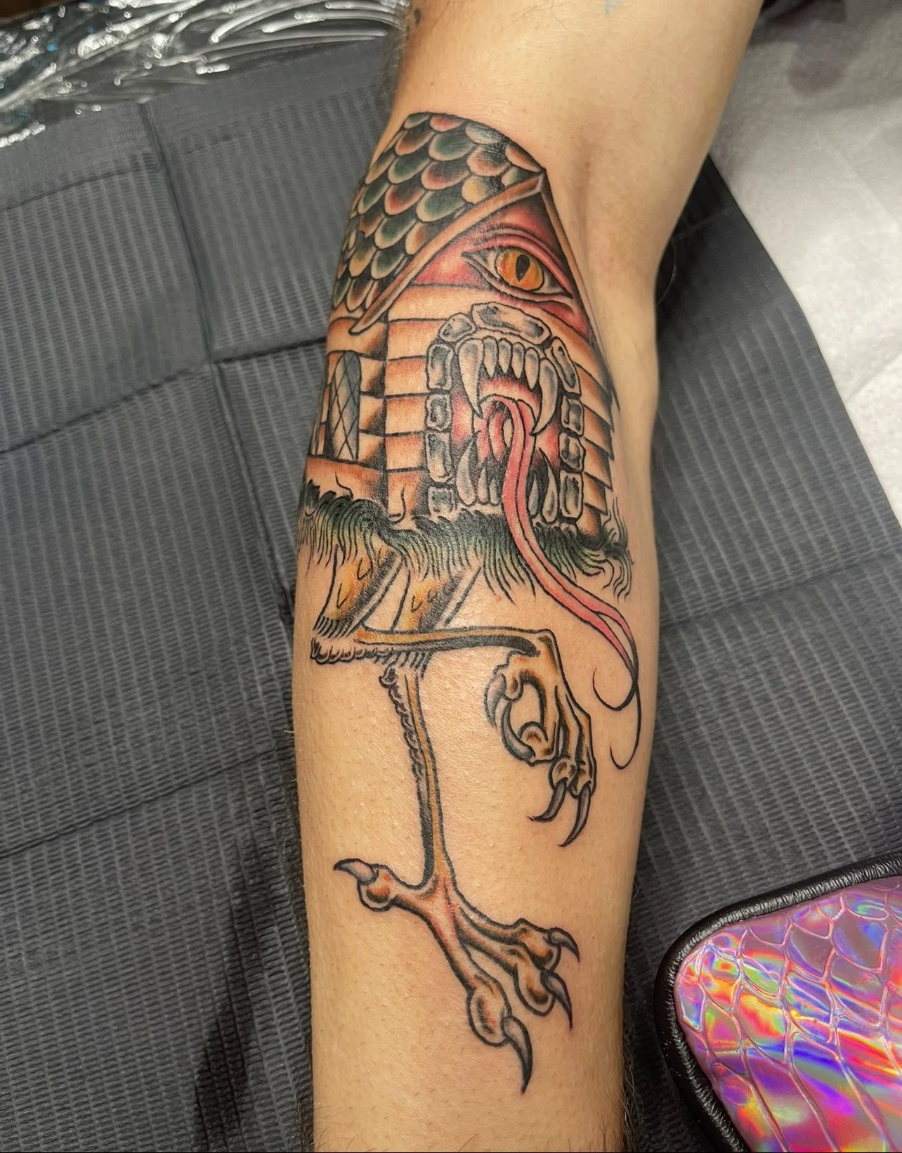 Baba Yaga-style home tattoo.