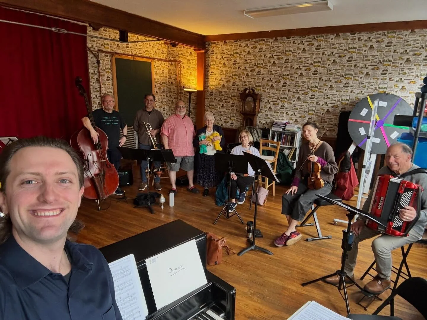 It&rsquo;s so wonderful having enough room to host rehearsals like these in it ❤️ This was last Saturday in preparation for a concert with the @musicmakesmehappychorus which is a wonderful organization that runs a chorus for adults with disabilities.
