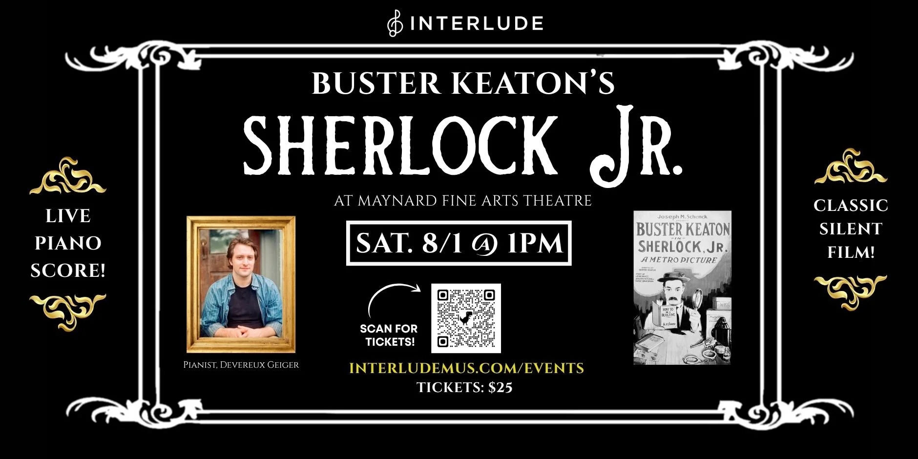 Buster Keaton's Sherlock Jr. @ Maynard Fine Arts Theatre