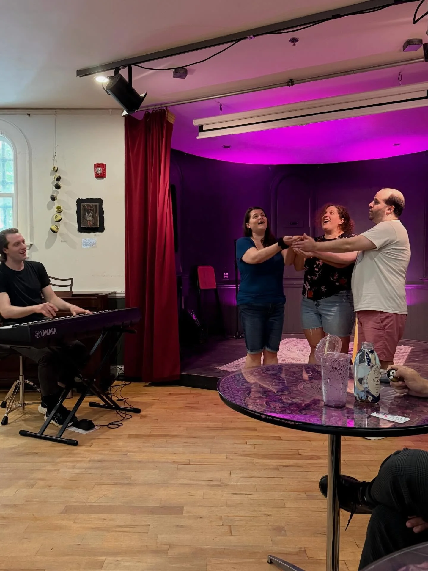 Devereux had a blast working with old friends at @thenovacomedy today for their Adventure Improv show.  Nova Comedy has fostered a wonderful community of improvisers, and comedians of all sorts and have some lovely programming. Check them out! 

&hel