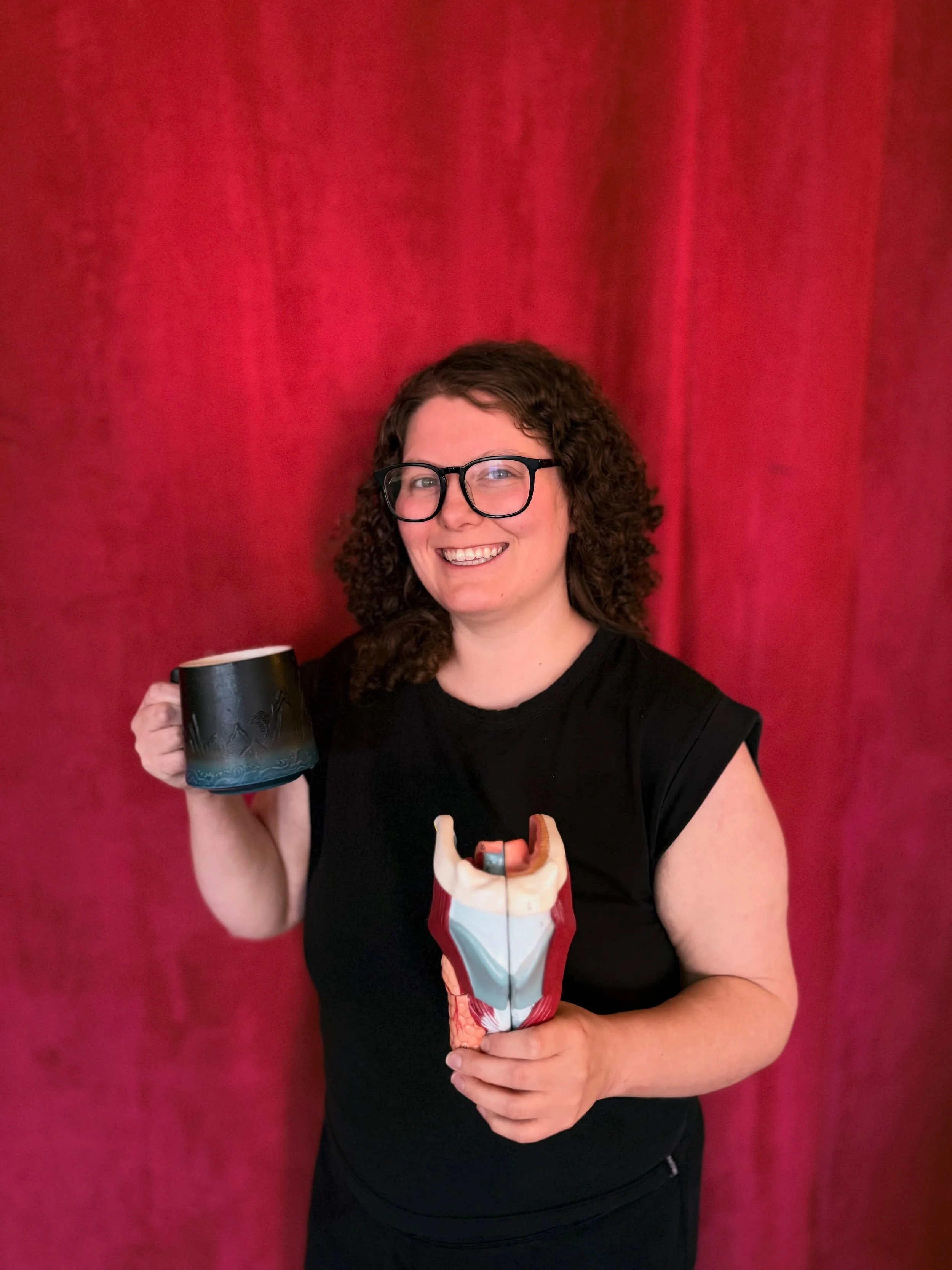 Happy to be back in the voice studio today! This is a very exciting fall for voice at Interlude Music. For a number of years now Ella has had the honor of coming alongside singers and actors to give specialized voice care and training, but has had ve