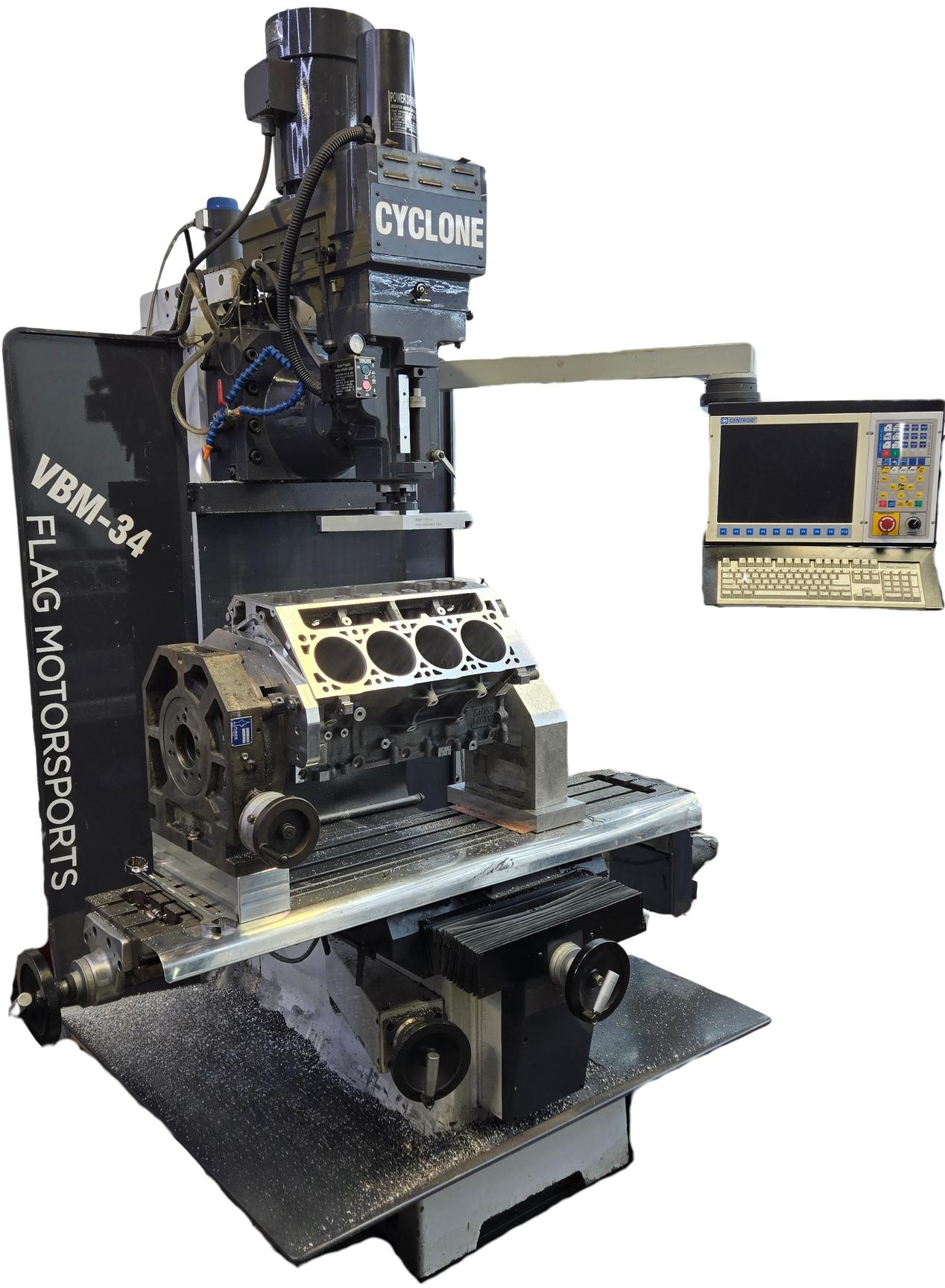 Flag LS block machining
