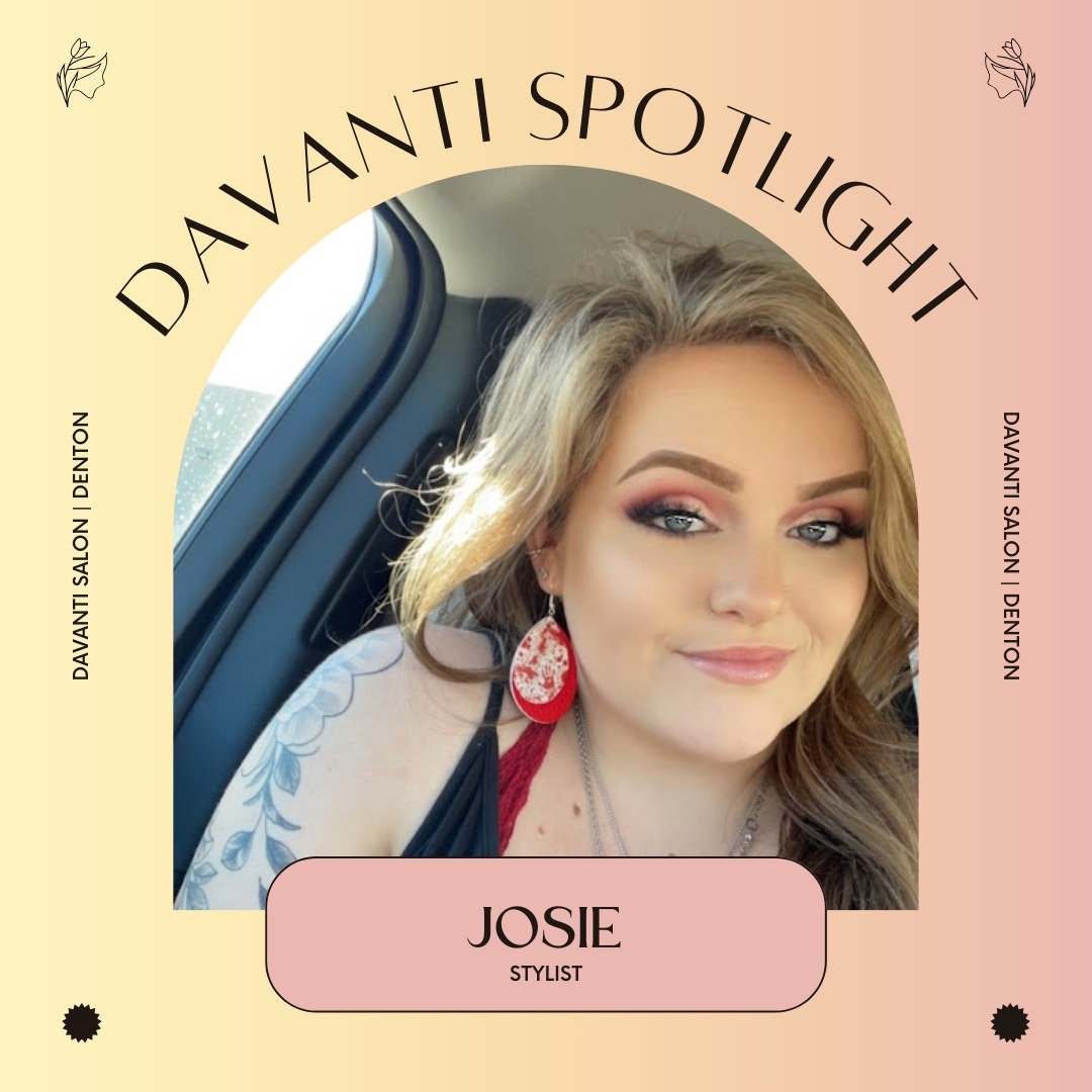 We want to take a moment to ✨SHINE the spotlight on Josie...

Josie loves the colors RED❤️&amp;🩵TEAL, she loves succulents and peonies 💐 White chocolate lattes with caramel 🫠 are her go to drink of choice. She has two of the cutest, but GIANT dogs