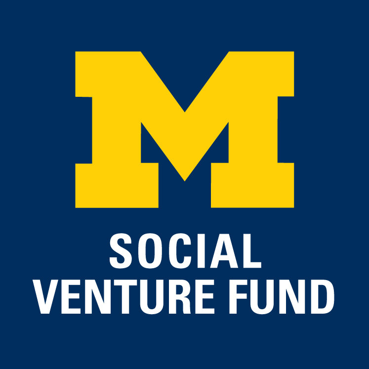 University of Michigan logo with "Social Venture Fund" text