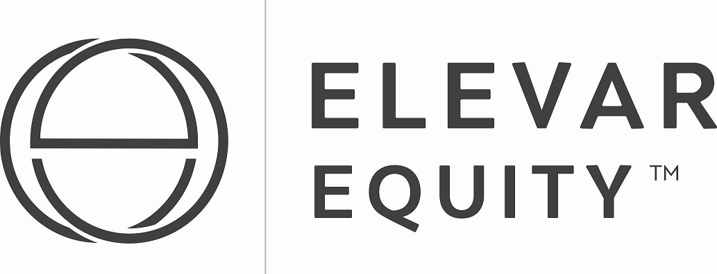 Elevar Equity logo with stylized circular design and company name.