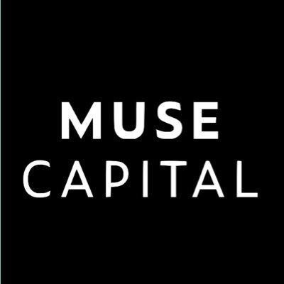 Logo of Muse Capital with white text on a black background.