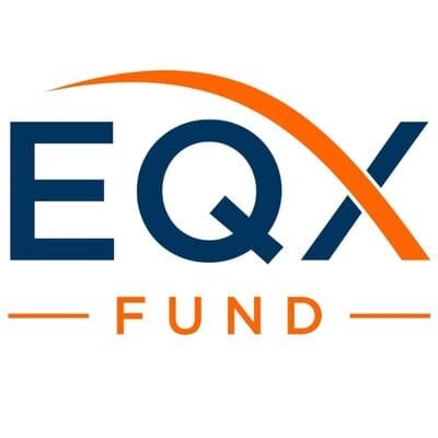 EQX Fund logo in blue and orange colors