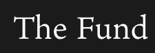 White text 'The Fund' on a black background.