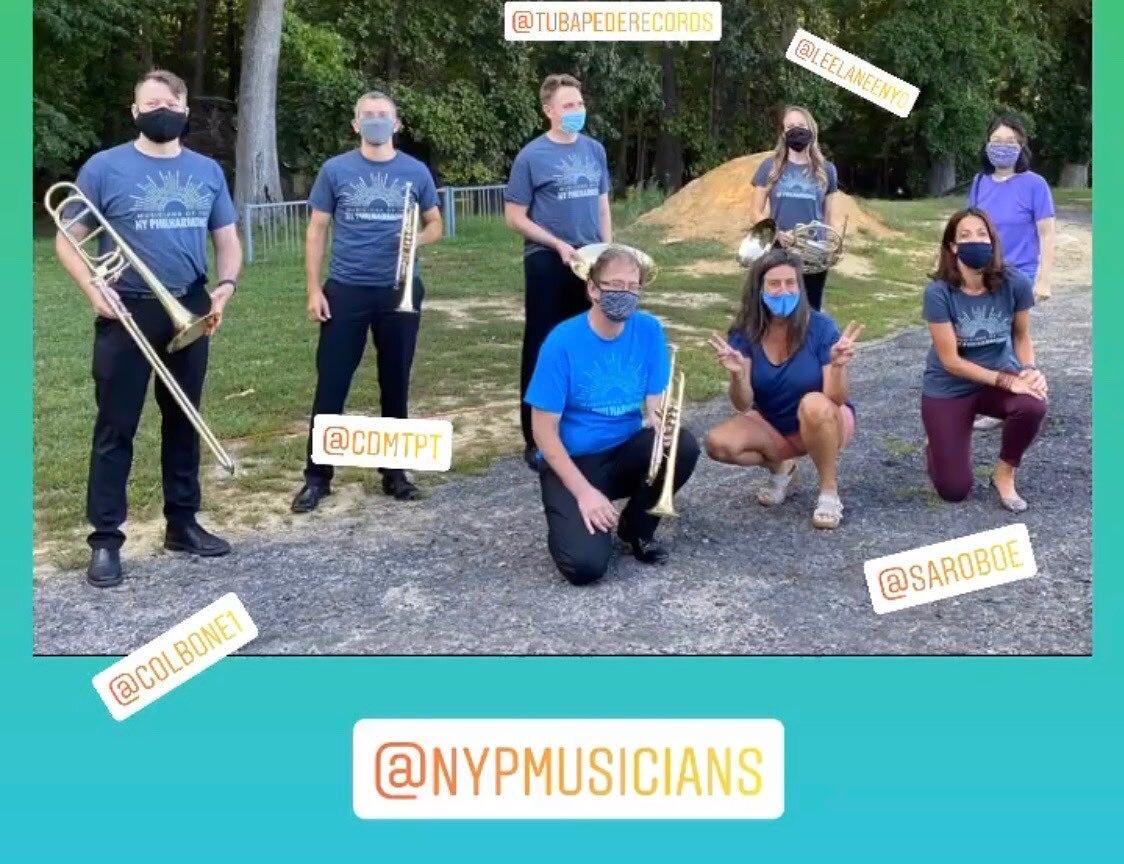 This was a special day. We were able to play a nice outdoor concert to a socially distanced audience. Masks all around and family units/ pods spread around the field. My father grew up a block or two away from this field, he used to run around here w