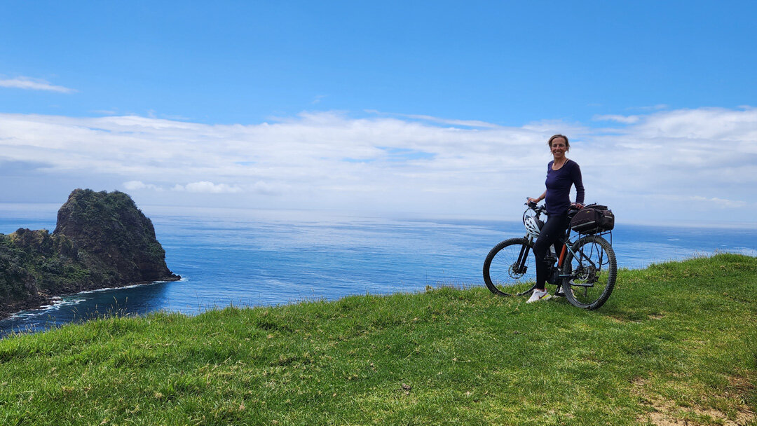Did you know that if you book our Port Jackson Shuttle you can explore the Northern Coromandel at your leisure before the return ride back to Colville?  This couple did exactly that, rode to Fletcher Bay and into the Walkway to soak up the superb vie