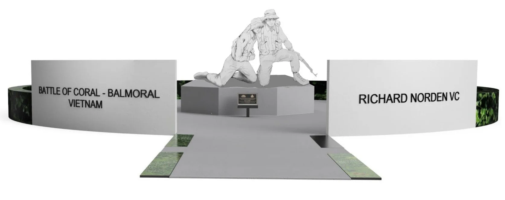 Official Opening of the Battle of Coral/Balmoral and Richard Nordon VC Memorial