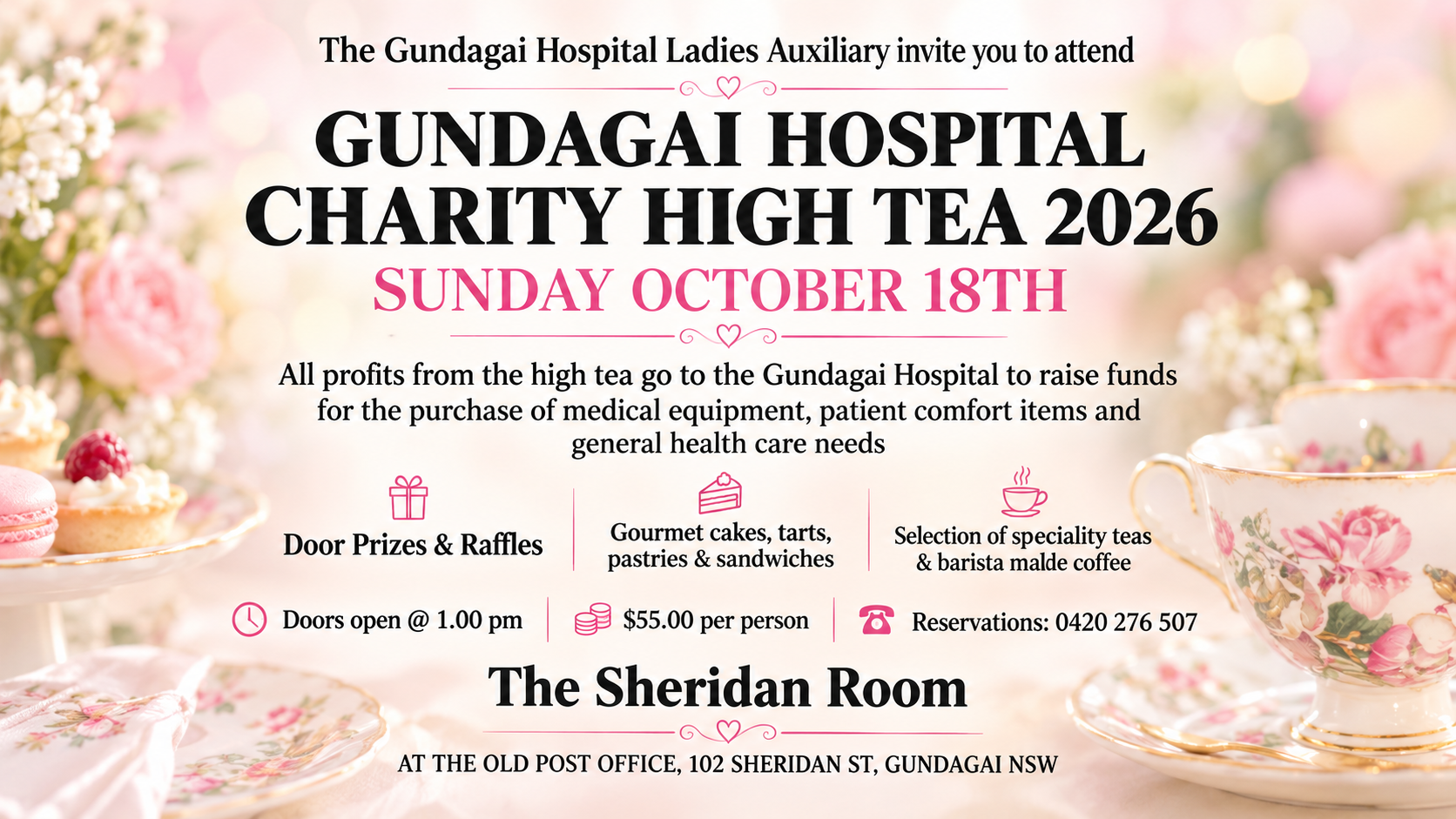 Gundagai Hospital Charity High Tea