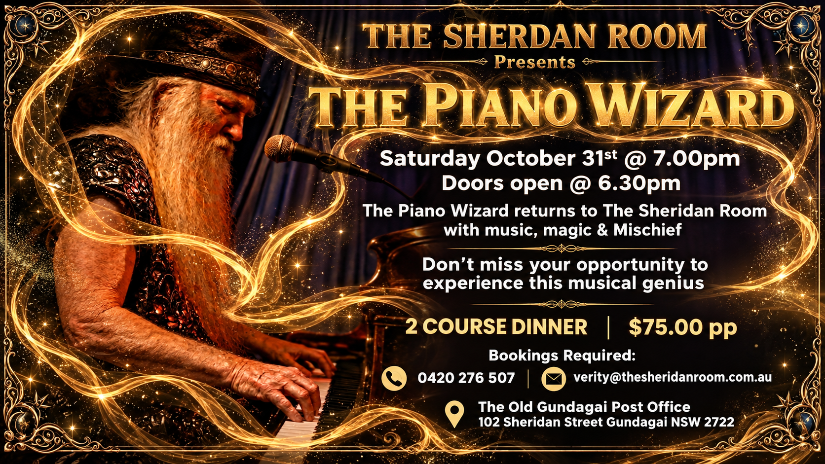 The Piano Wizard at The Sheridan Room