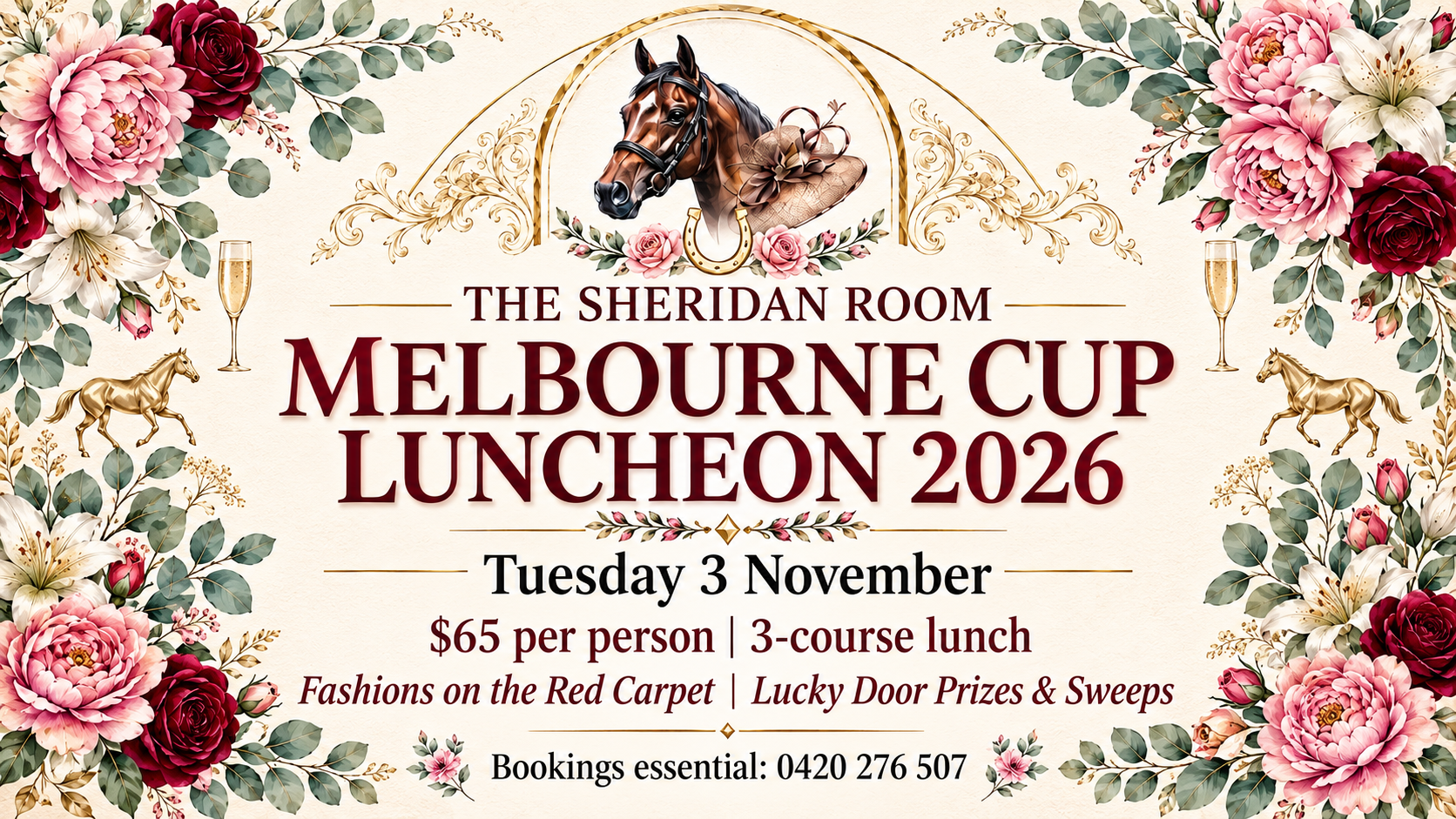 The Sheridan Room Melbourne Cup Luncheon 2026