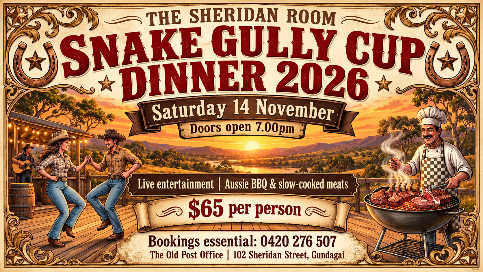 The Sheridan Room Snake Gully Cup Dinner 2026