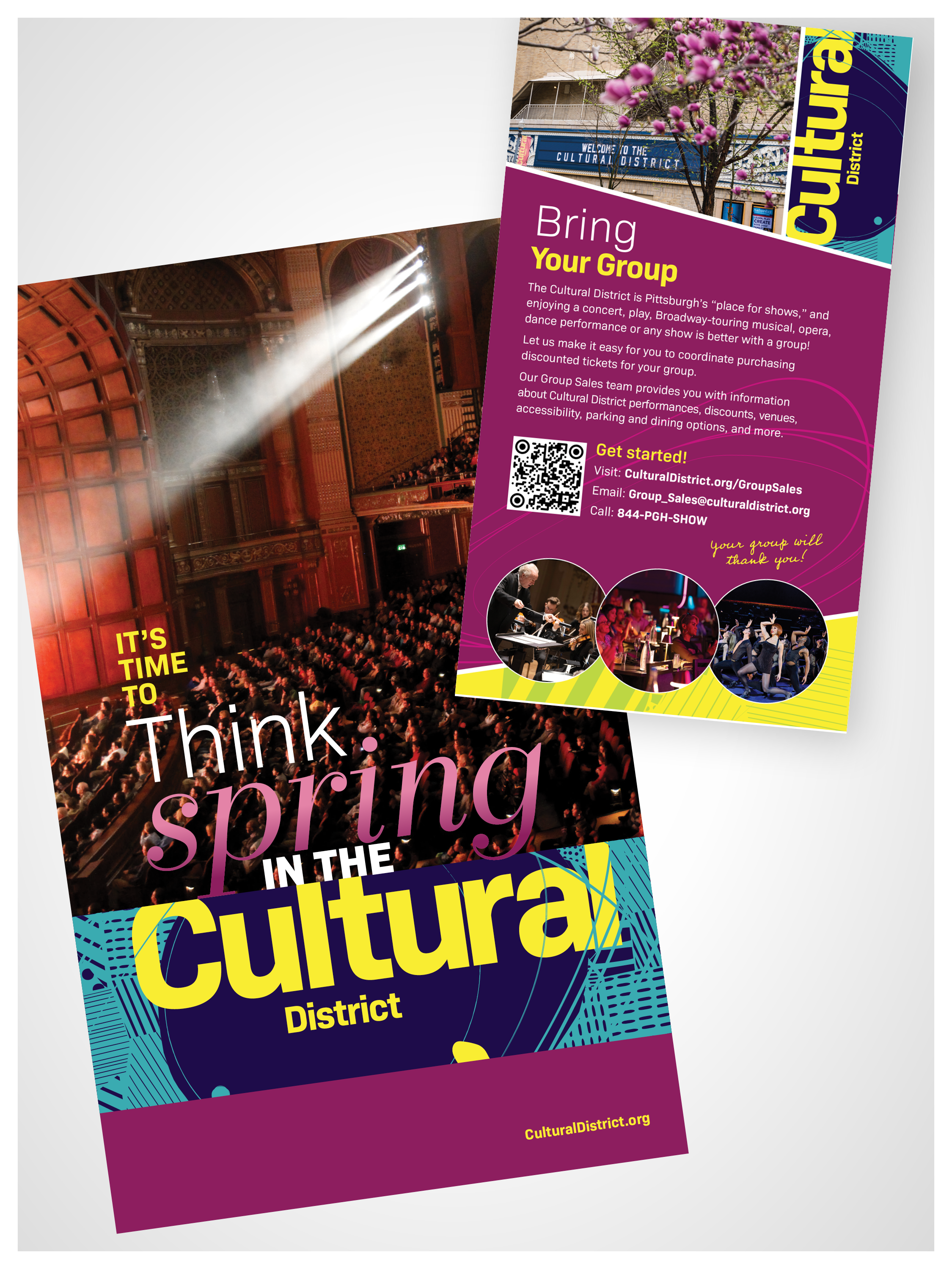 Cultural District | Mailer and Digital Screen