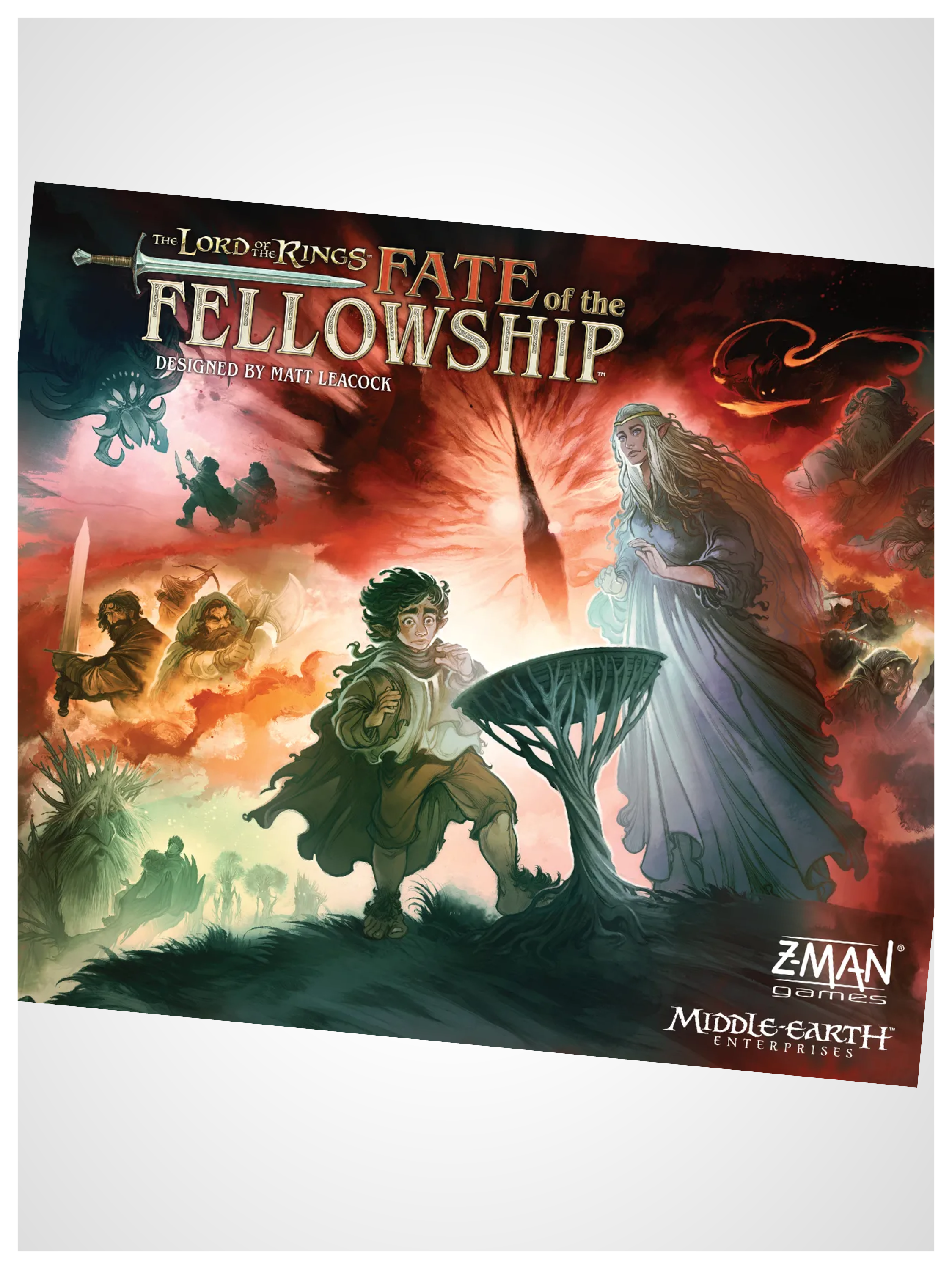 Fate of the Fellowship board game (Pandemic system) | Art direction, game and packaging design