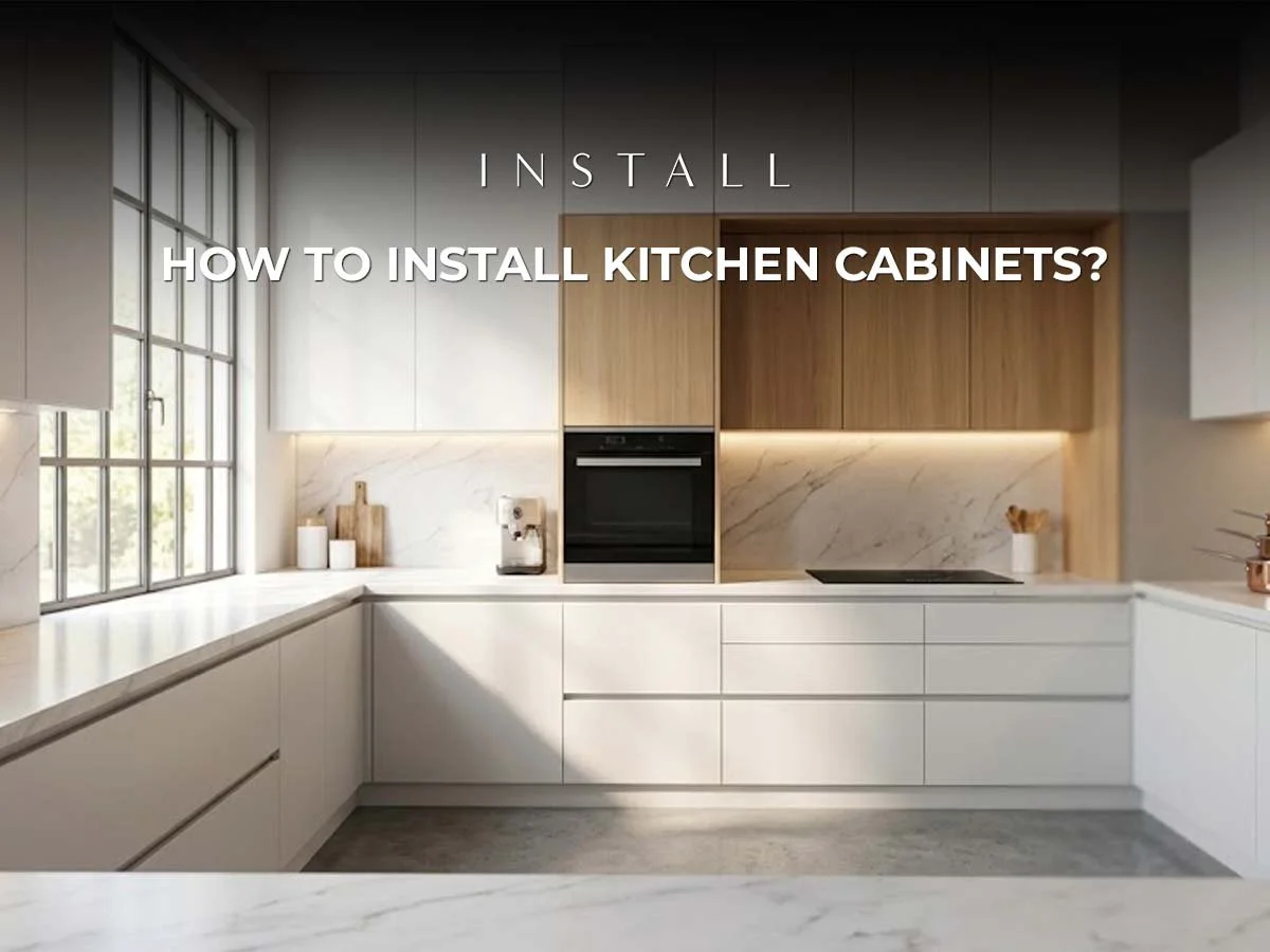 How To Install Kitchen Cabinets? Easy 6 Step Guide!