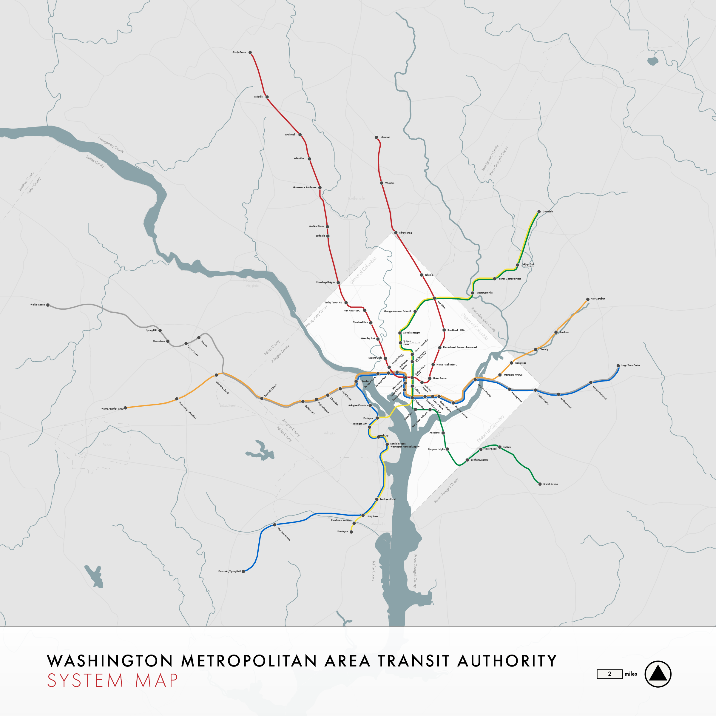 WMATA System Map