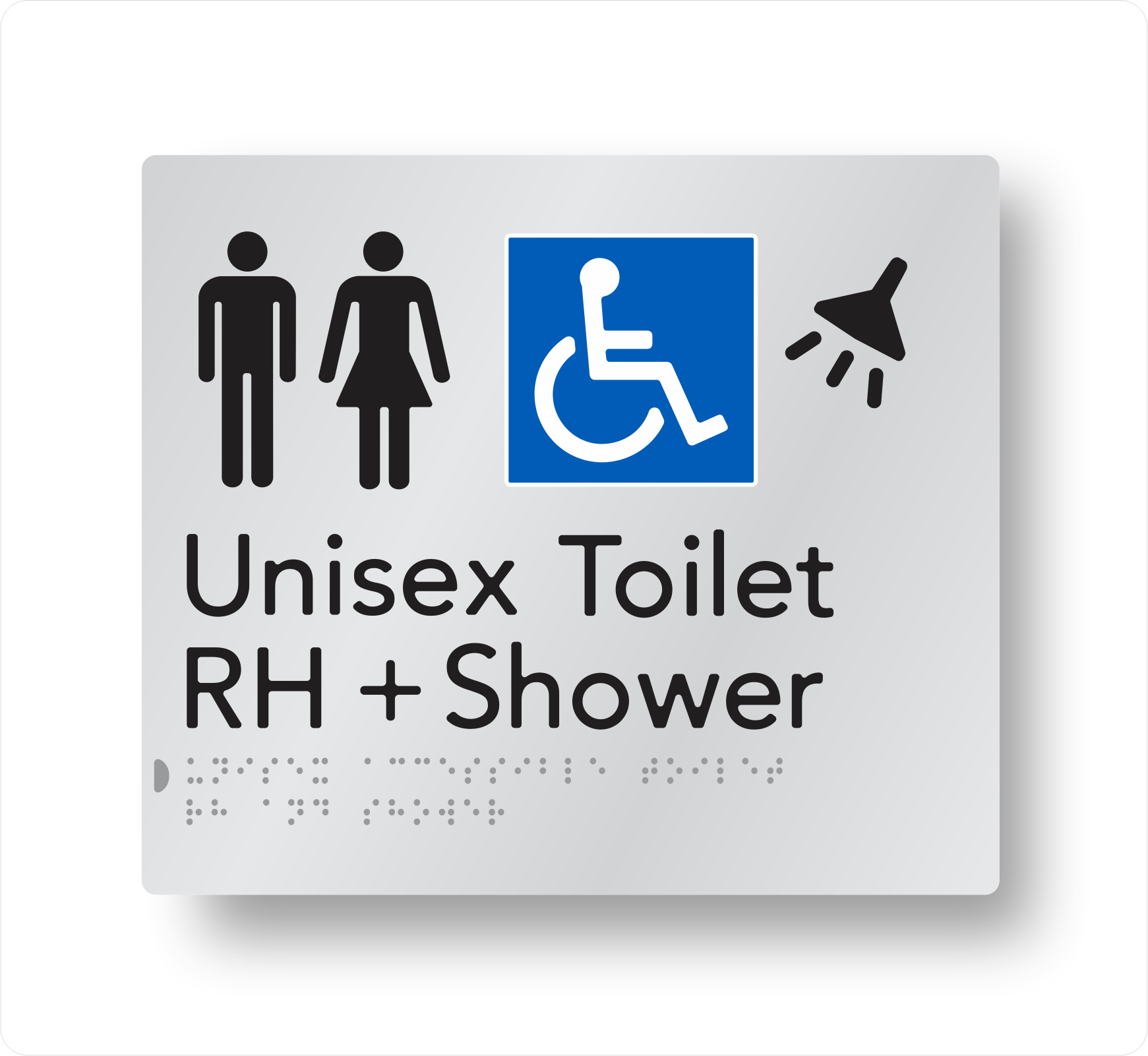 UNISEX ACCESSIBLE TOILET RH & SHOWER