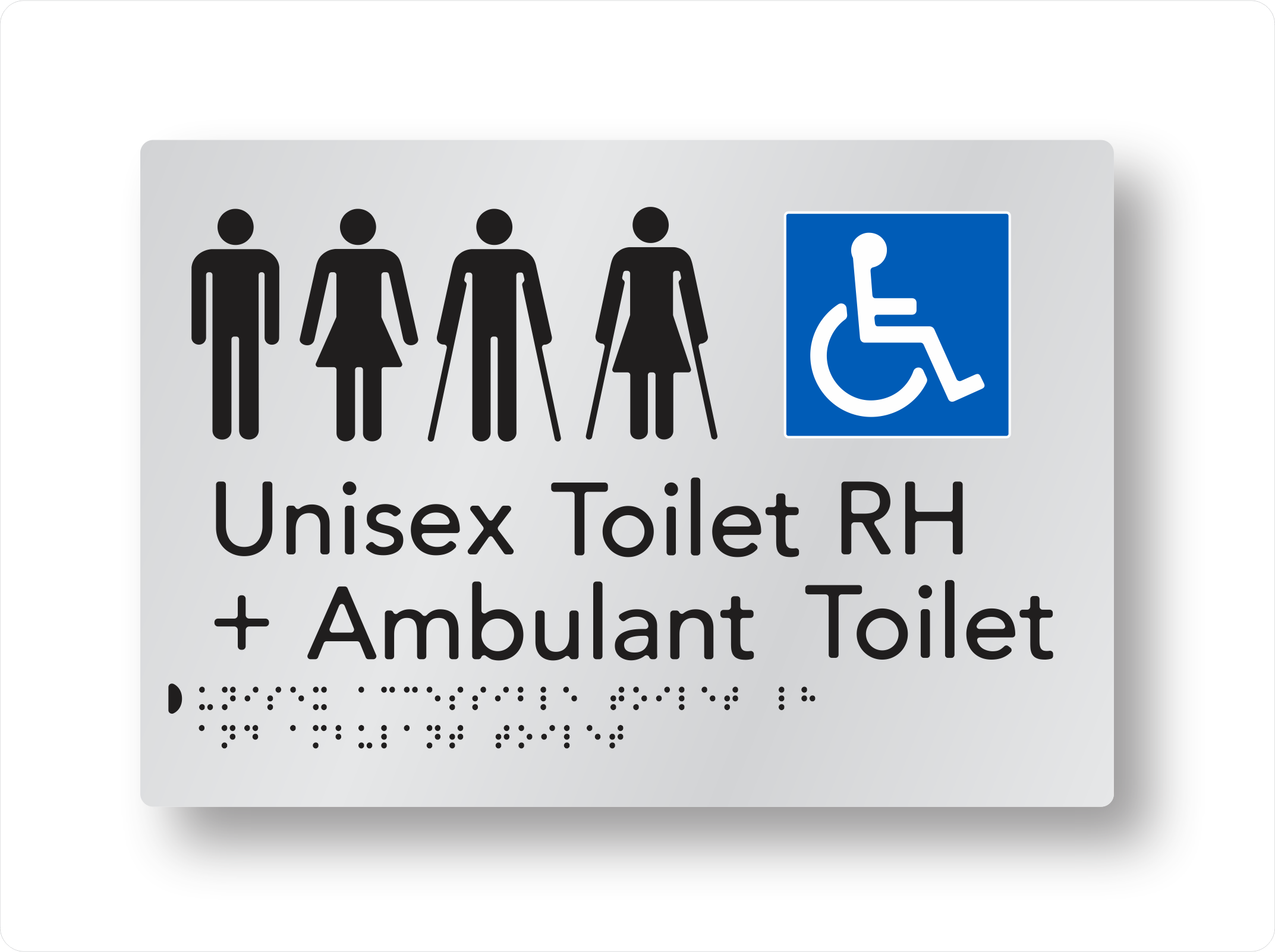 UNISEX ACCESSIBLE TOILET LH or RH + AMBULANT