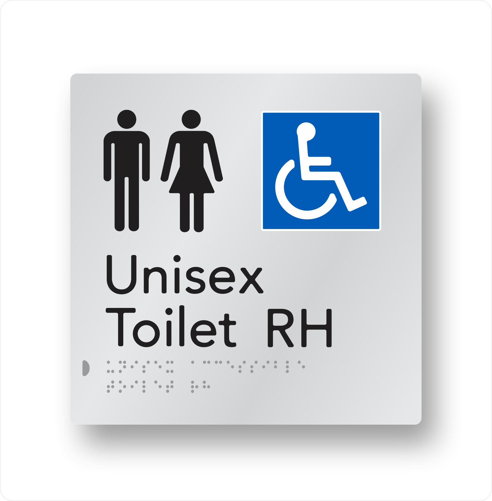 UNISEX ACCESSIBLE TOILET RH