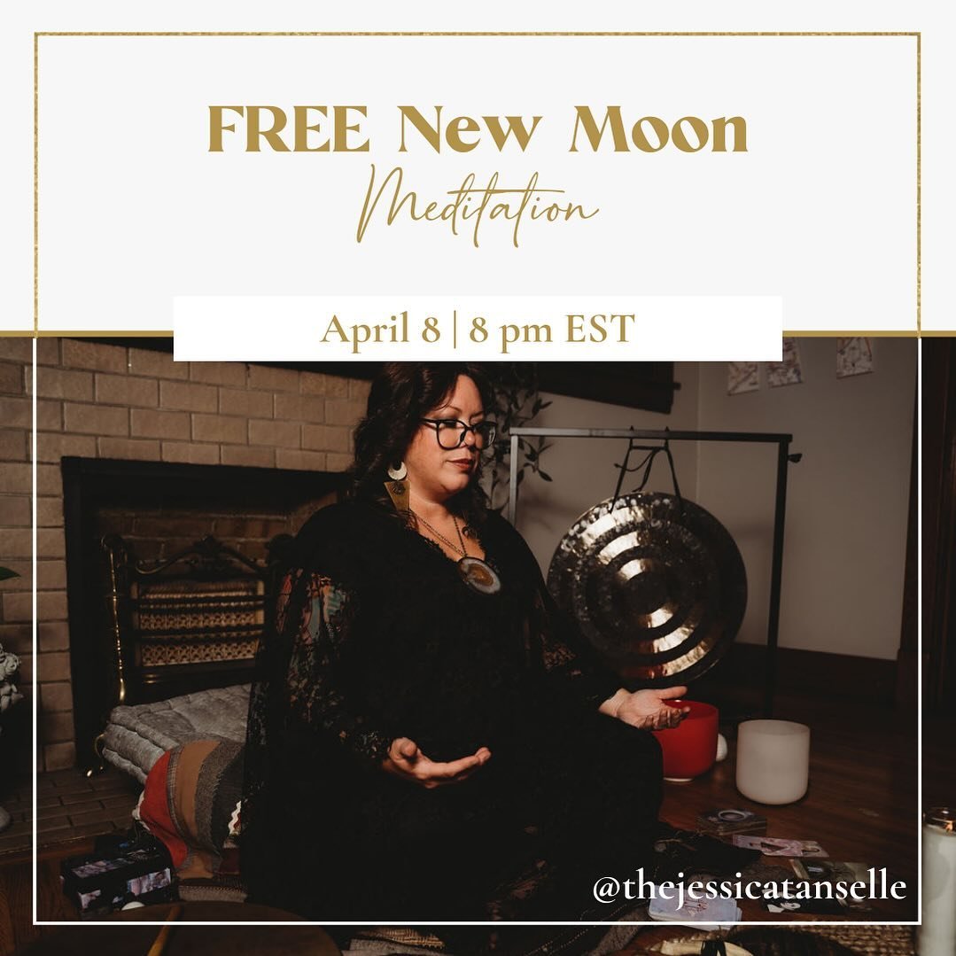 Just a quick reminder that you can still register for tonight&rsquo;s live FREE New Moon Meditation.
​
​When: Today, Monday, April 8 @ 8 pm EST /5 pm PST
​
​Together, we will ground our energy and send loving kindness to the new timeline awaiting us 