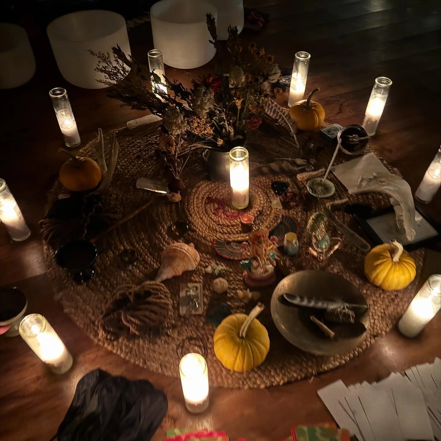 🌿 Samhain Cacao Ceremony 🌿
Saturday, October 18, 2025
🕯️ 7:00 PM &ndash; 10:00 PM EST
📍 @yogaonbaxter | Louisville, KY

As the Wheel of the Year turns and the veil between worlds grows thin, we arrive at the sacred threshold of Samhain &mdash; a 