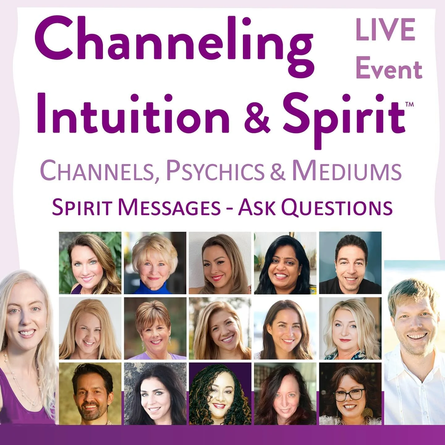 Exciting Event: Channels, Psychics, Mediums &ndash; Spirit Messages! 🌟

I&rsquo;d love for you to join me in an incredible Spirit Immersion this Month 🪽

Ask your questions and receive messages from Spirit, with this incredible group of Channels, P