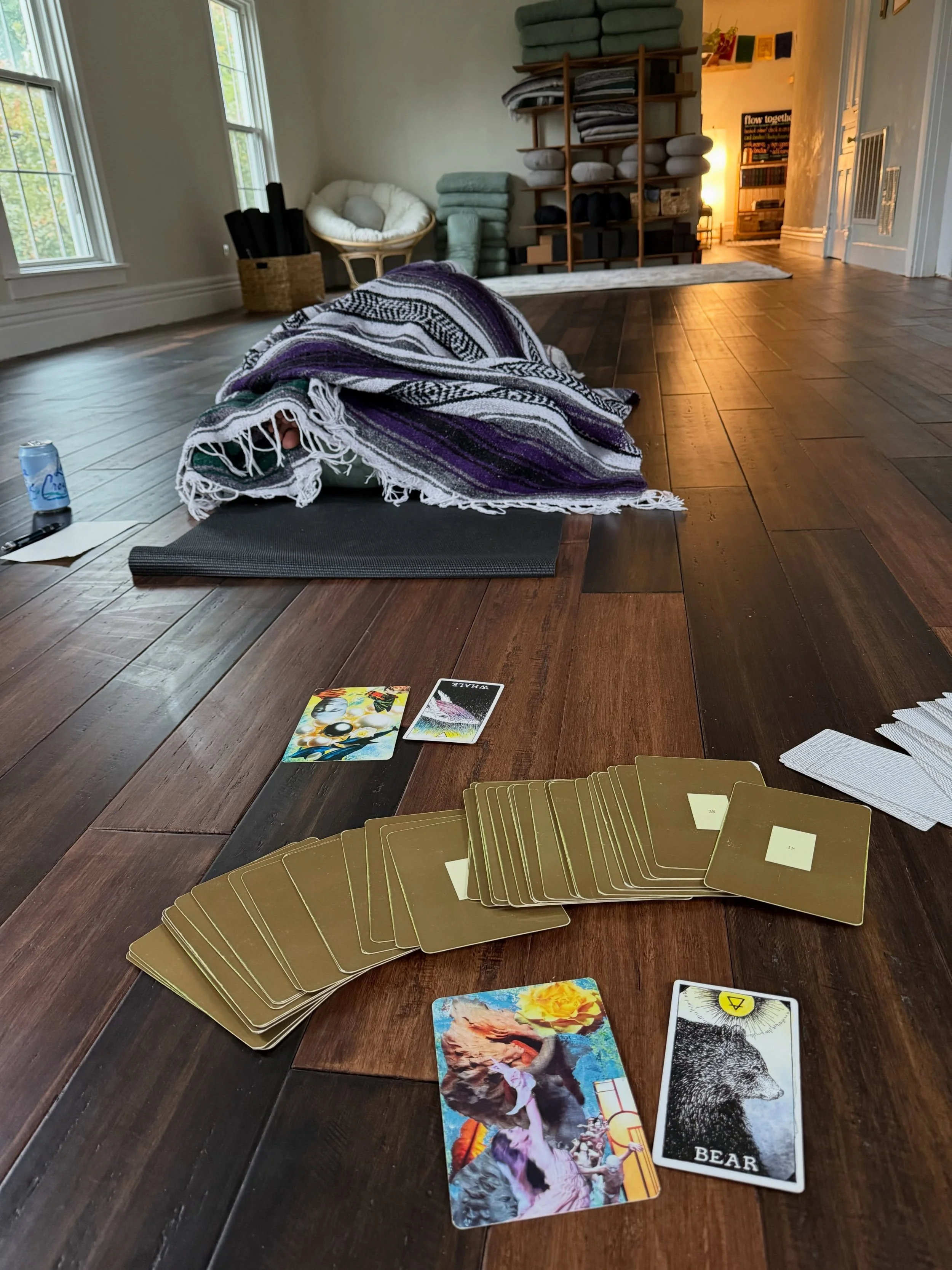 Join me at @flowtogetherstudio on Frankfort Avenue in Louisville. 

You can join me tonight (Thursdays) for Conscious Breathwork at 7:30 pm and tomorrow (Fridays) for Kirtan + Song Circle at 7:30 pm. 

🌙 Full Moon Cacao Ceremony Oct 24 7 pm
🌀 Samha