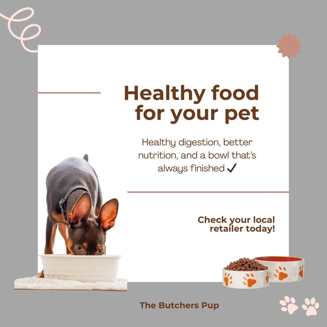 Healthy food = a happier, healthier pup 🐾
 
Check your local retailer today and upgrade your dog&rsquo;s bowl 🥣✨
