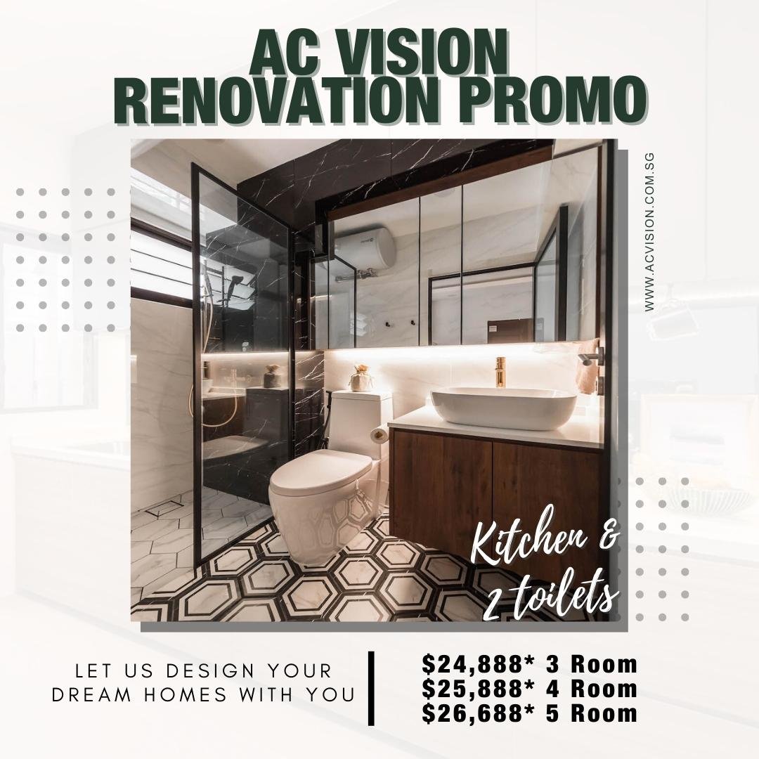 Kitchen and 2 Toilets Renovation Package — Ac vision
