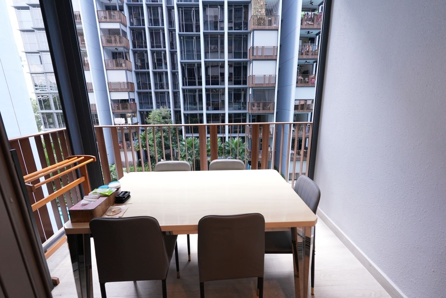 Yishun Close New Condo 3 Bedder balcony dining area