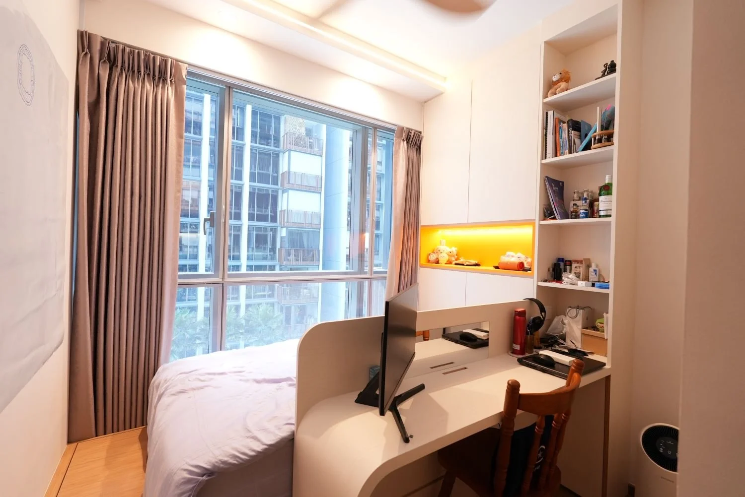Yishun Close 3 Bedder condo study and bedroom interior design