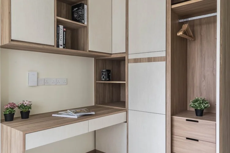 wabi-sabi interior design style study room