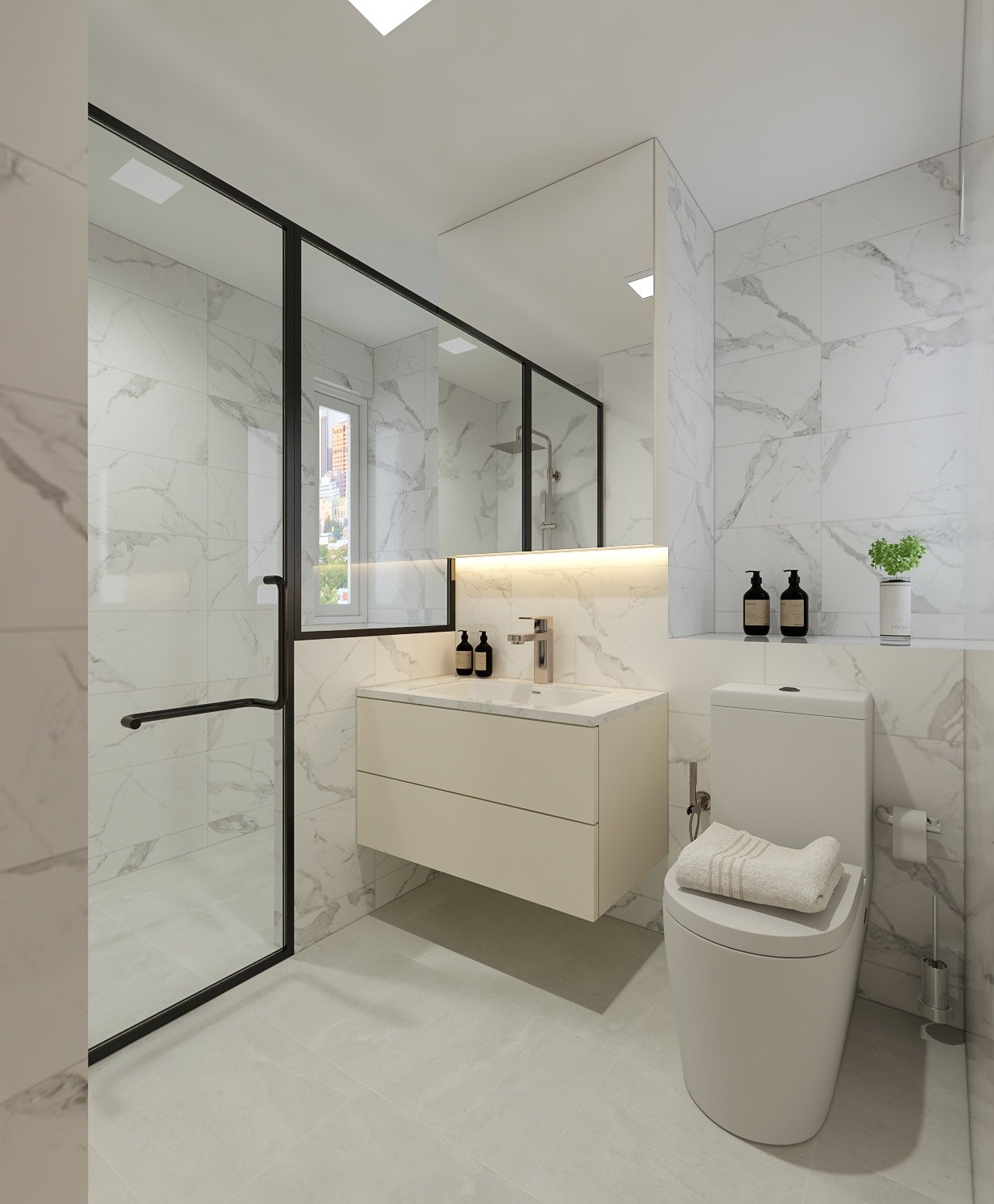Blk 306C Tengah Drive, BTO 4 room Bathroom_2