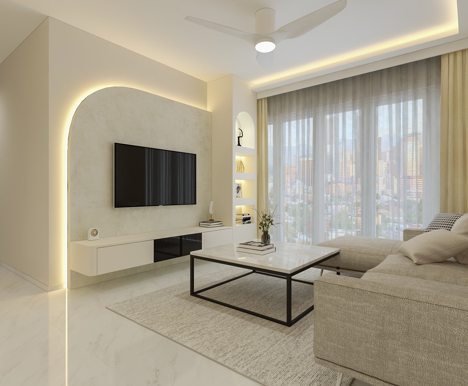 Blk 306C Tengah Drive, HDB BTO 4 room Living Room