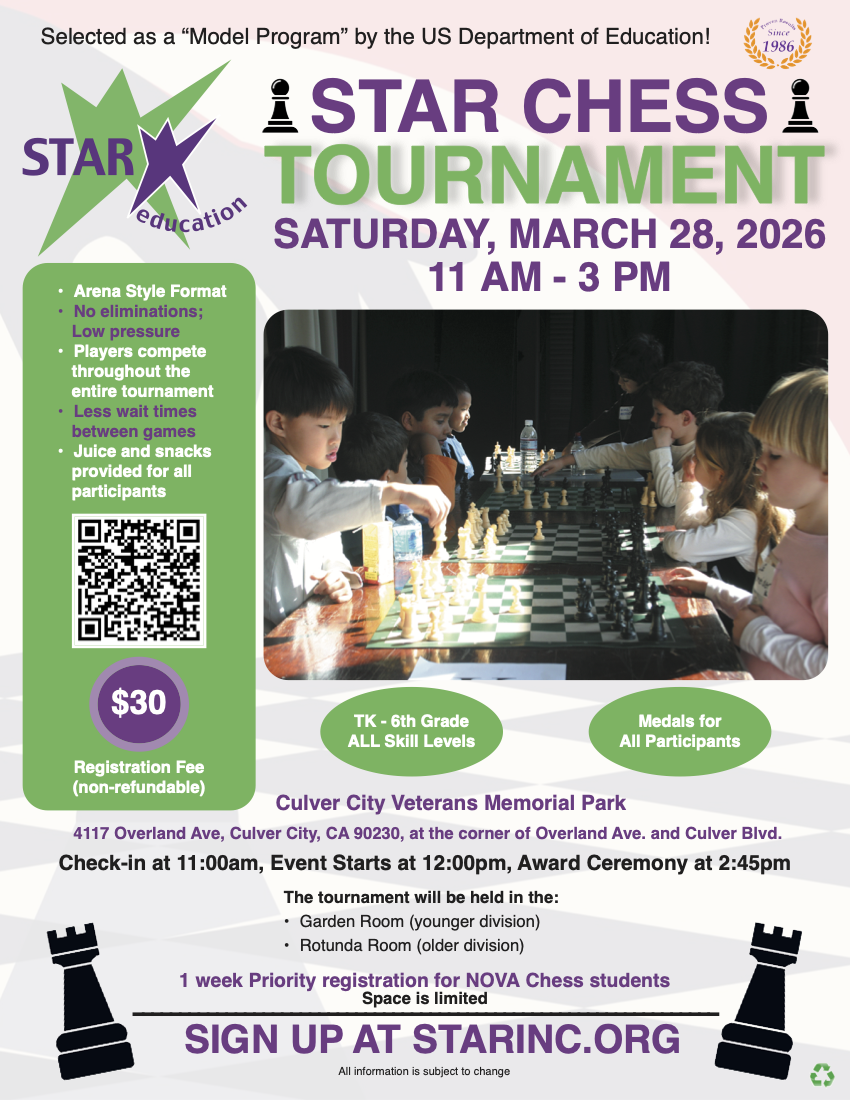 Chess Tournament | Register Now - Improve Your Skills — STAR Education
