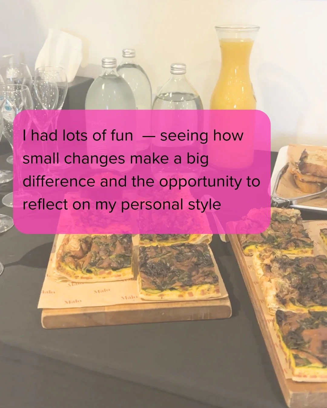 "What she said"  Great feedback from our recent  This is Me Workshop has got me straight into planning for the next one in September.

✨They came to reflect on their personal style and to learn how to make the most of what they already have