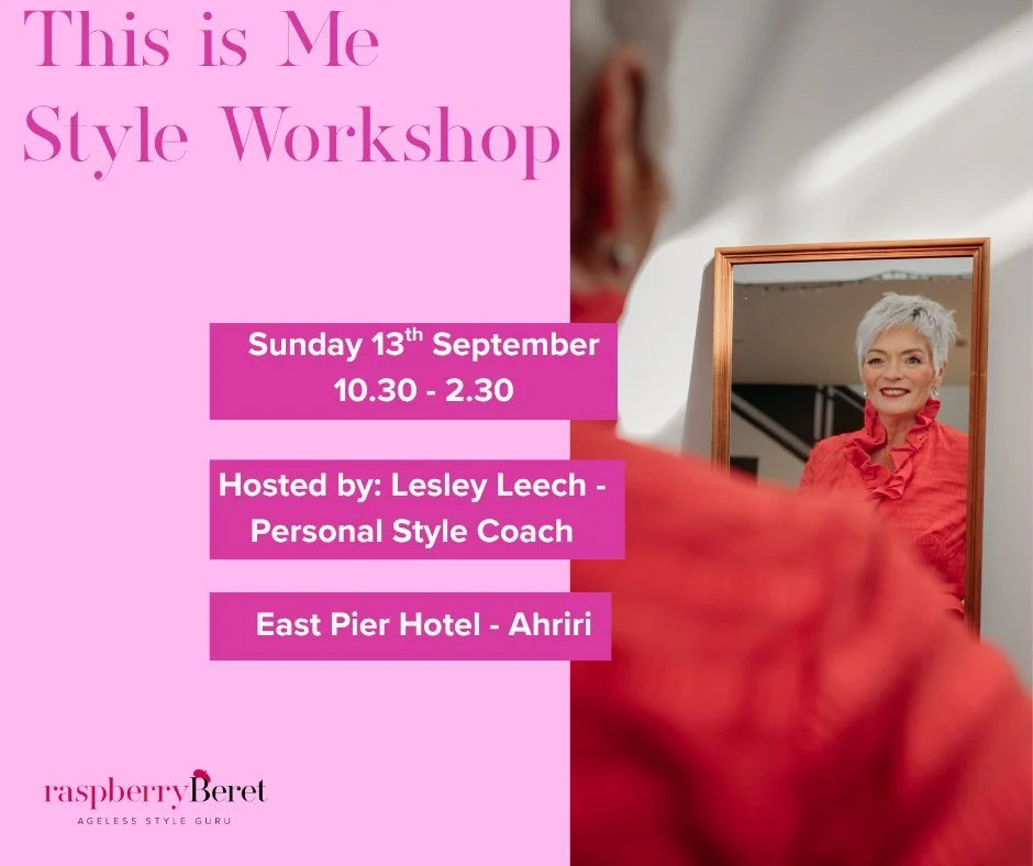 Self care means having something to look forward to......
My next Style Workshop is all confirmed to take place on September 13th. 
Bring a girlfriend or two; enjoy bubbles, lunch and fabulous prizes.

Click on the QR code to find out more. Spaces ar