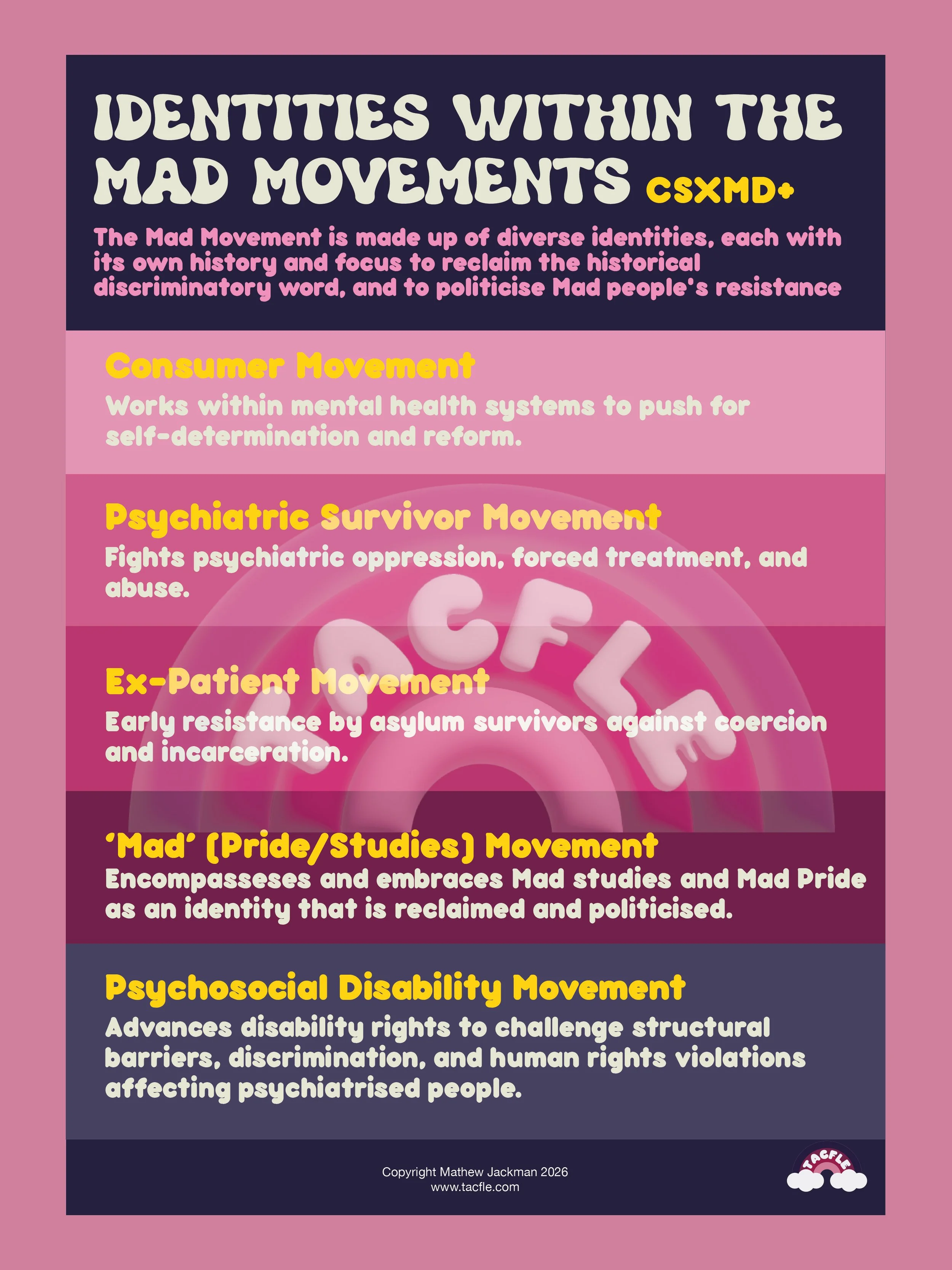 Identities Within the Mad Movements (CSXMD+) Poster