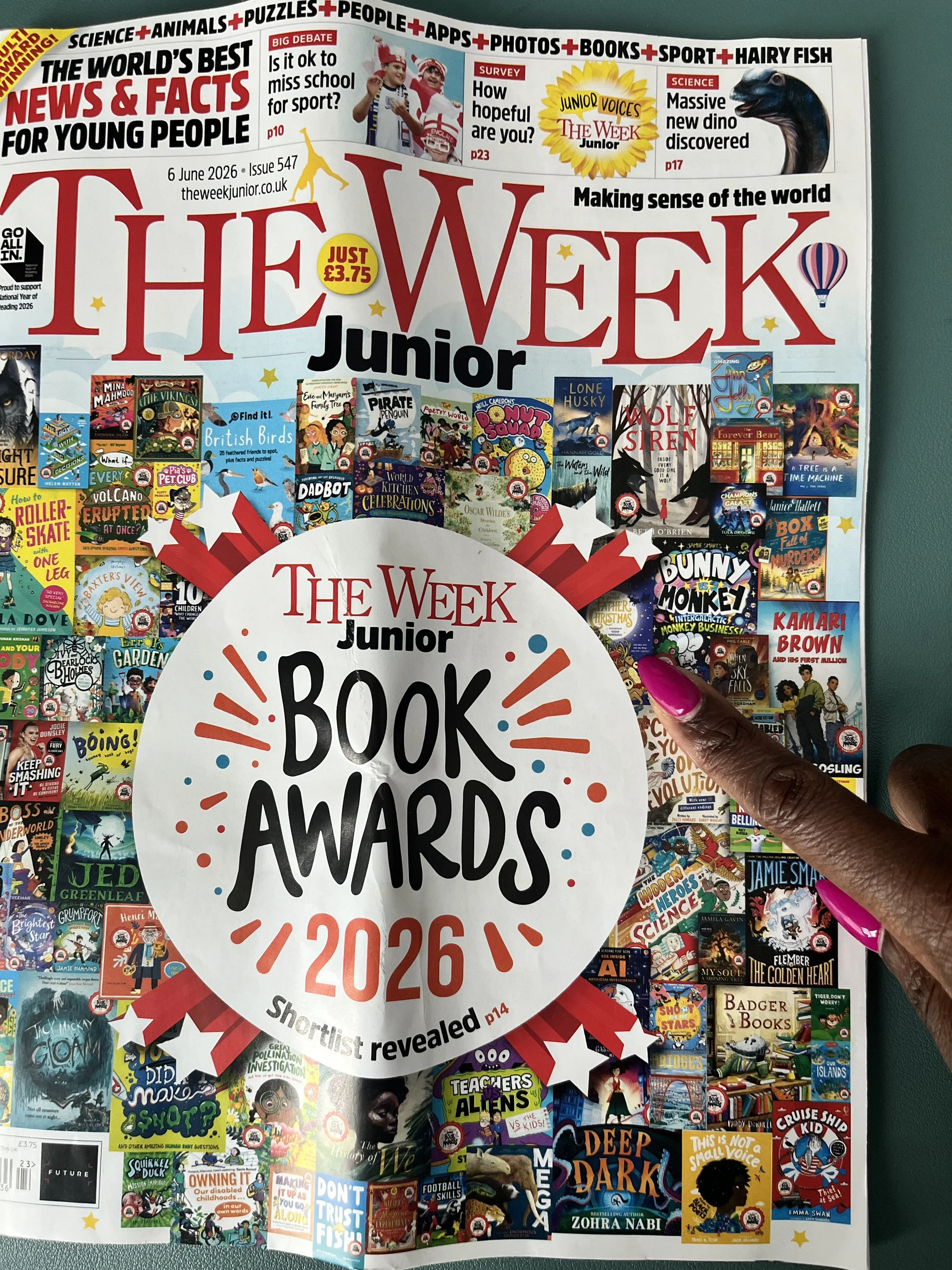 Shortlisted for the Week Junior Book Awards!