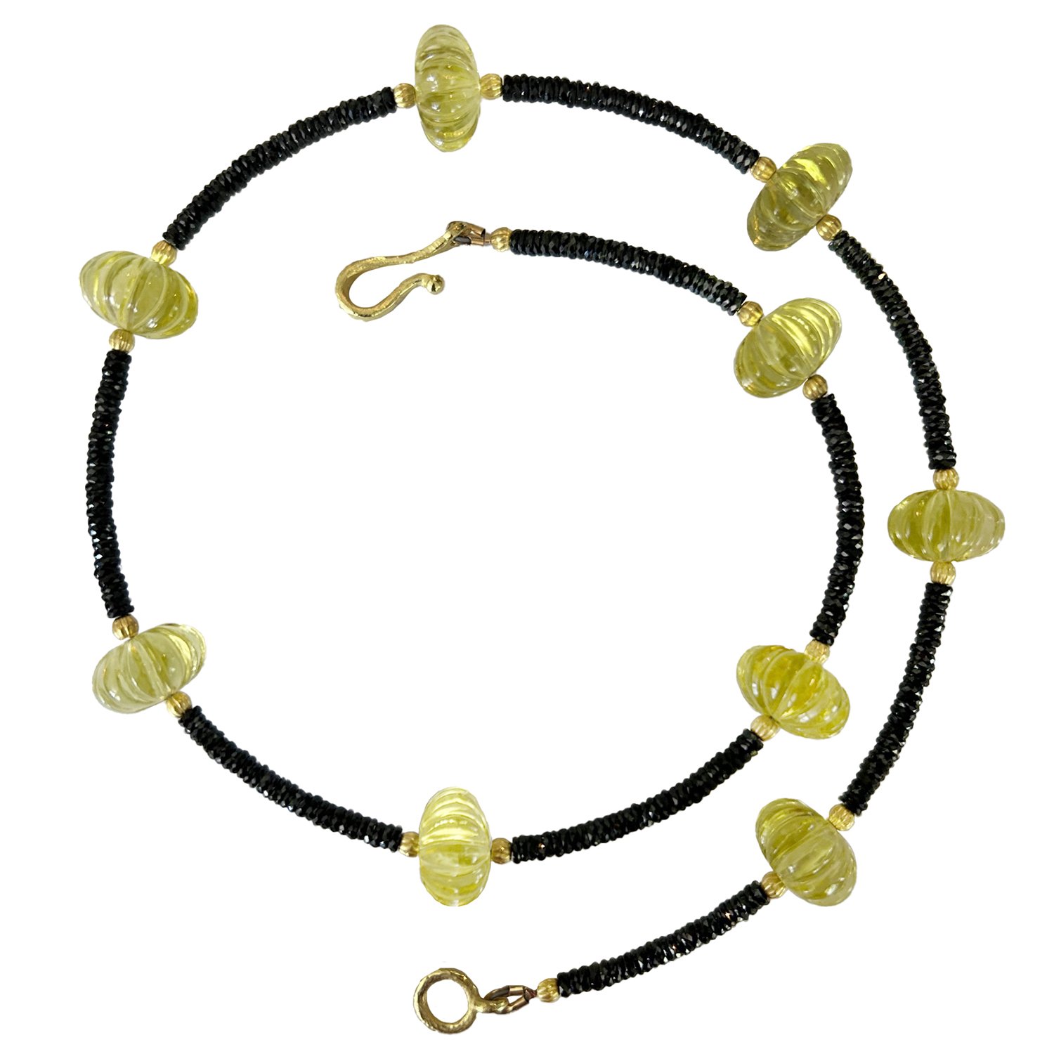 Lemon Quartz and Spinel