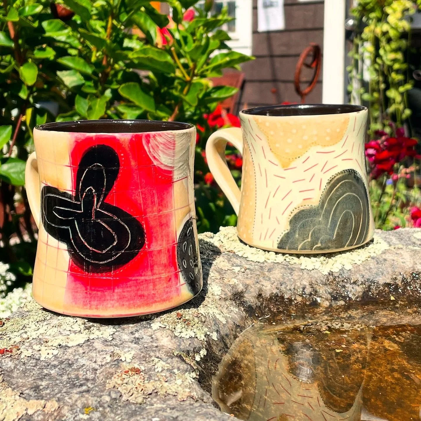 Handmade, funky, and one-of-a-kind 😍☕️❤️

These ceramic mugs are perfect for a warm cup of coffee in the morning or a cozy afternoon tea 🫖❣️ warm up your soul with beautiful mugs by @ruchikamadan_made 

Check out our collection of pottery today! Op